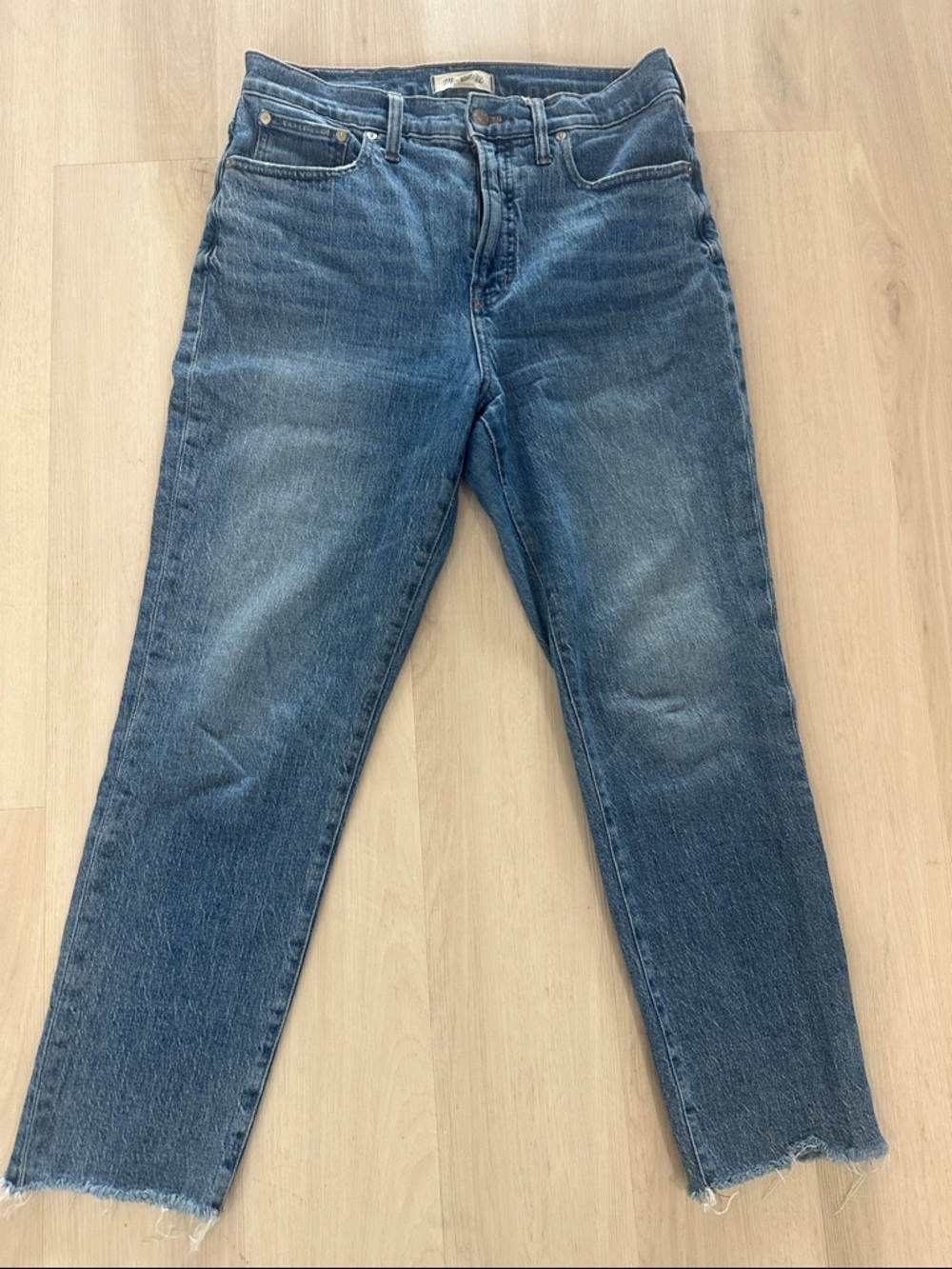 Madewell Mens Slim Straight Blue Jeans